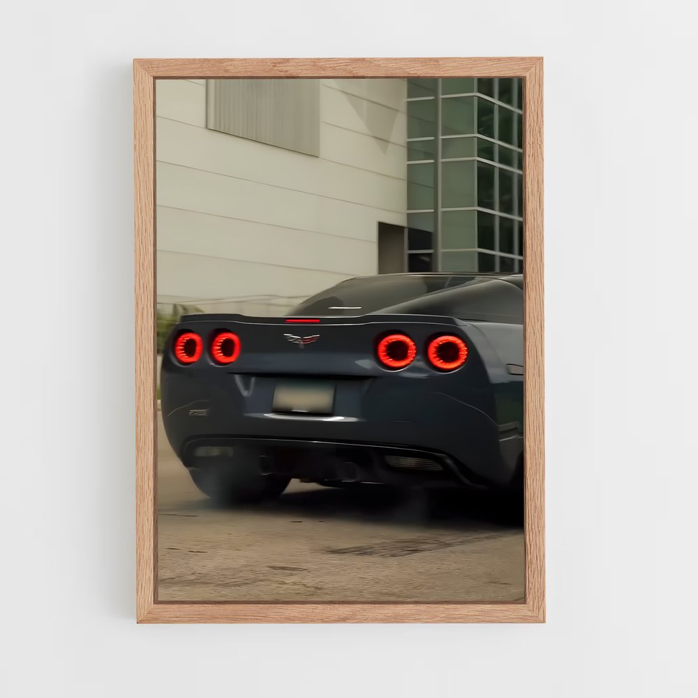 Poster Corvette Vitesse bête – affiche Chevrolet (vue 4)